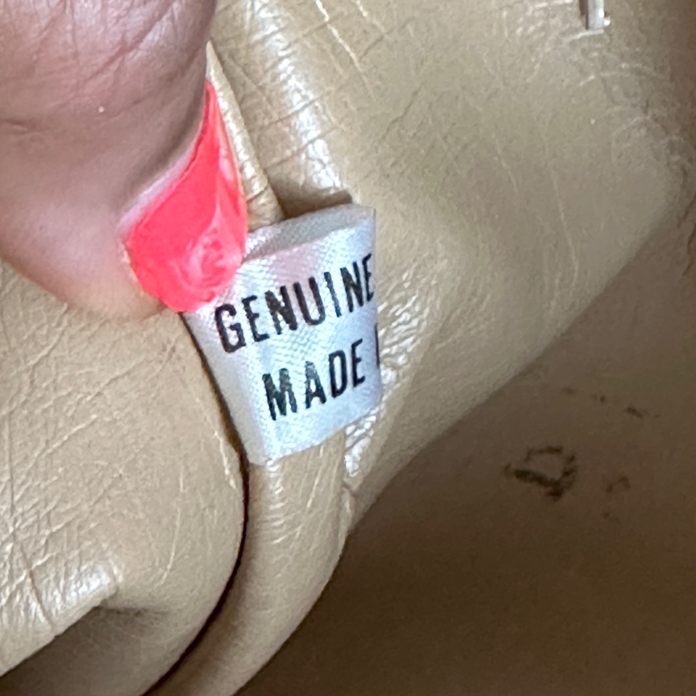 Vintage Genuine Patchwork Textured Leather Clutch… - image 4